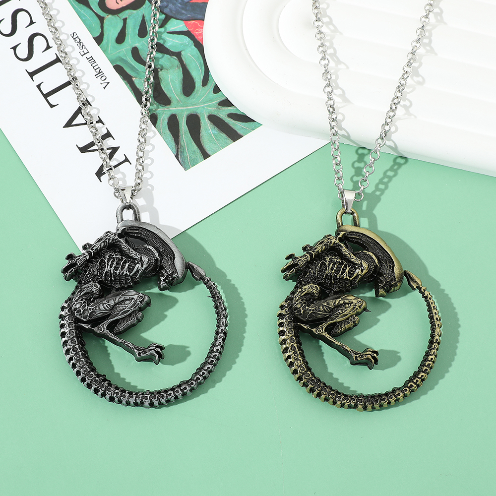 Vintage Items - Gothic Alien Necklace - Vintage Creative
