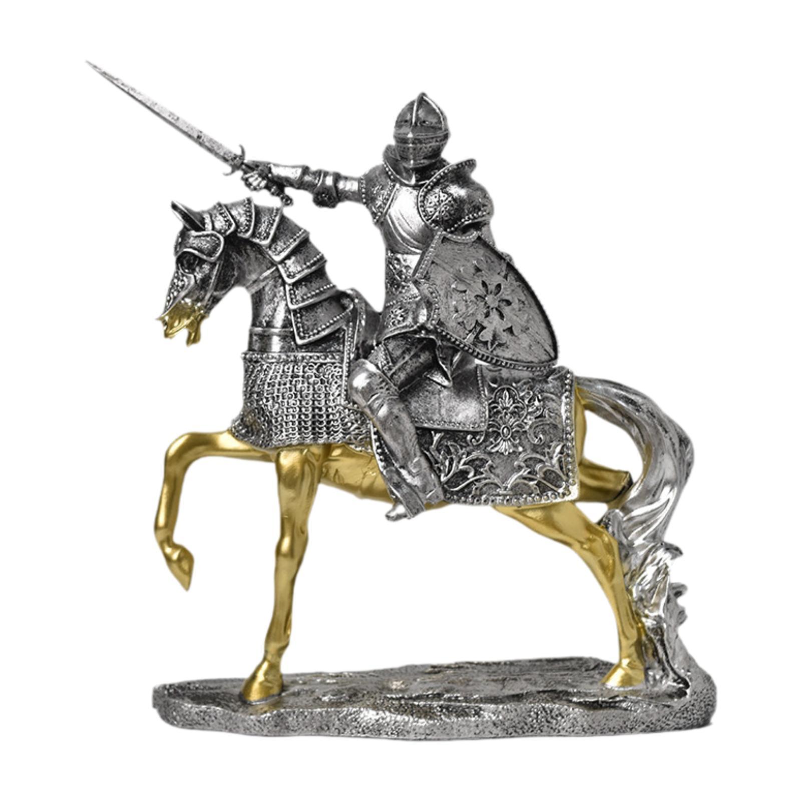 Knight Horse Statue Retro Vint - Vintage Collectible Ornaments incelemesi ve fiyatı