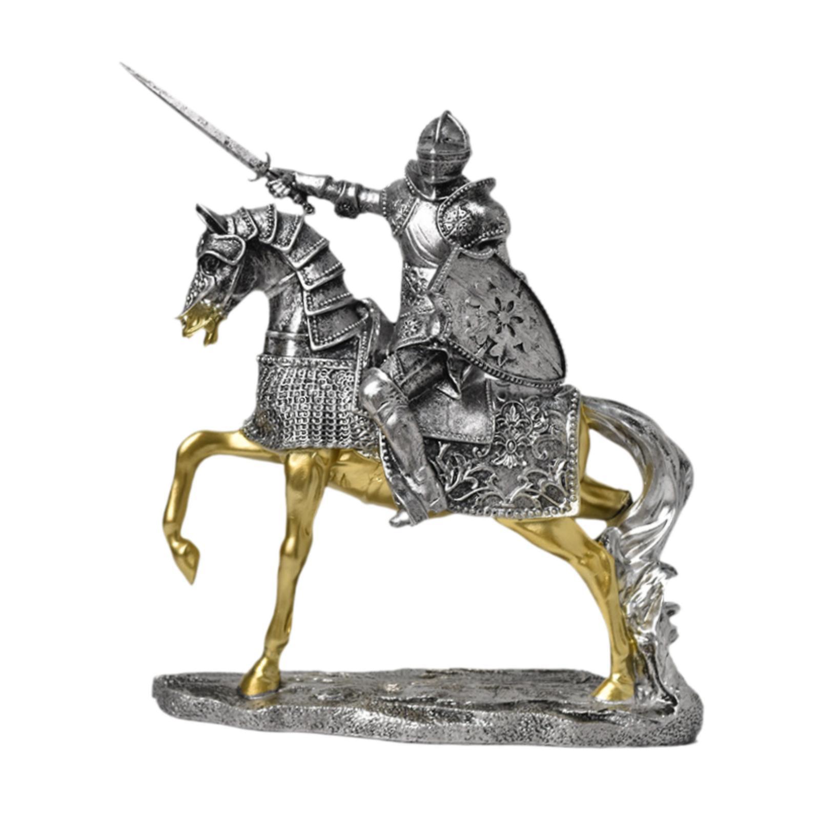 Knight Horse Statue Retro Vint - Vintage Collectible Ornaments incelemesi ve fiyatı