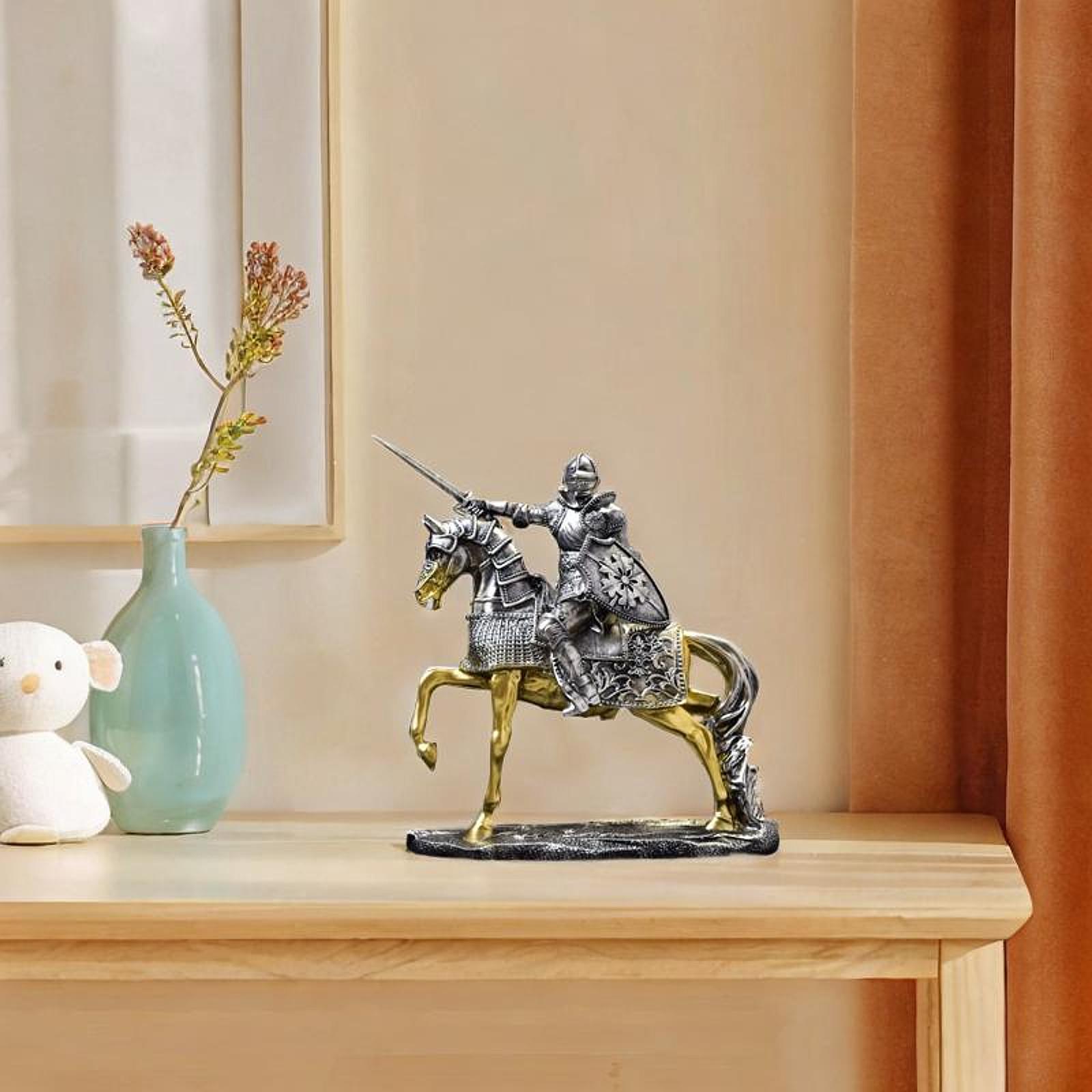 Knight Horse Statue Retro Vint - Vintage Collectible Ornaments incelemesi ve fiyatı