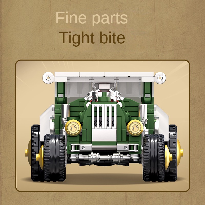 Retro vintage car building blo - Vintage Collectible Ornaments incelemesi ve fiyatı