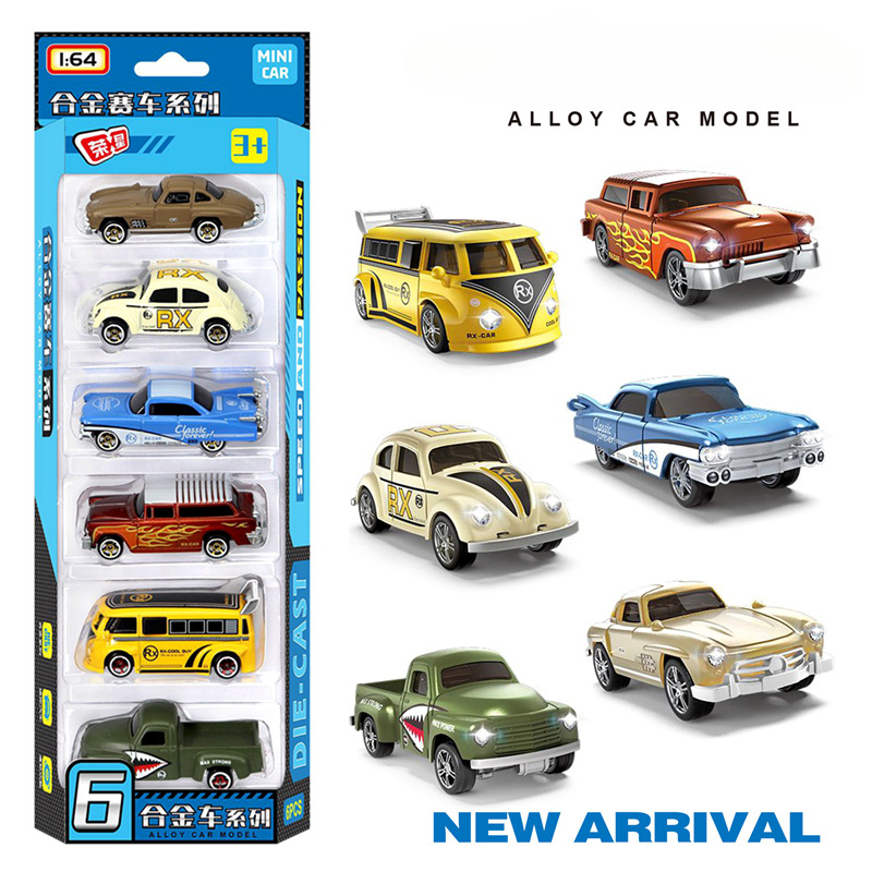 1:64 Alloy retro racing car 6- - Vintage And Collectible Toys incelemesi ve fiyatı