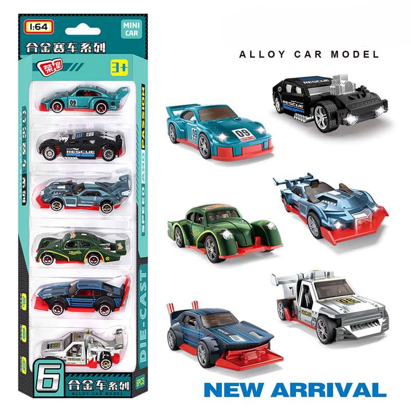 1:64 Alloy retro racing car 6- - Vintage And Collectible Toys incelemesi ve fiyatı
