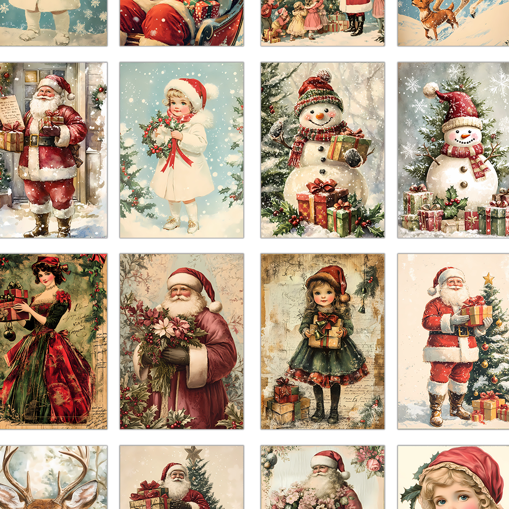 32pcs, vintage Christmas postc - Vintage Collectible Santa incelemesi ve fiyatı
