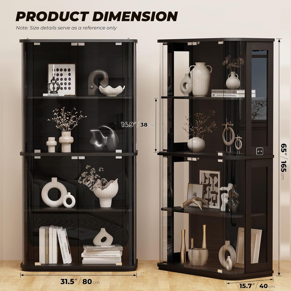 Rounded Display Cabinet with G - Collectible & Vintage Dolls For Halloween incelemesi ve fiyatı