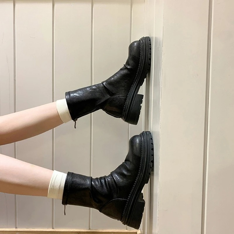 Vintage PLeated Women Ankle Bo - Vintage Zipper incelemesi ve fiyatı
