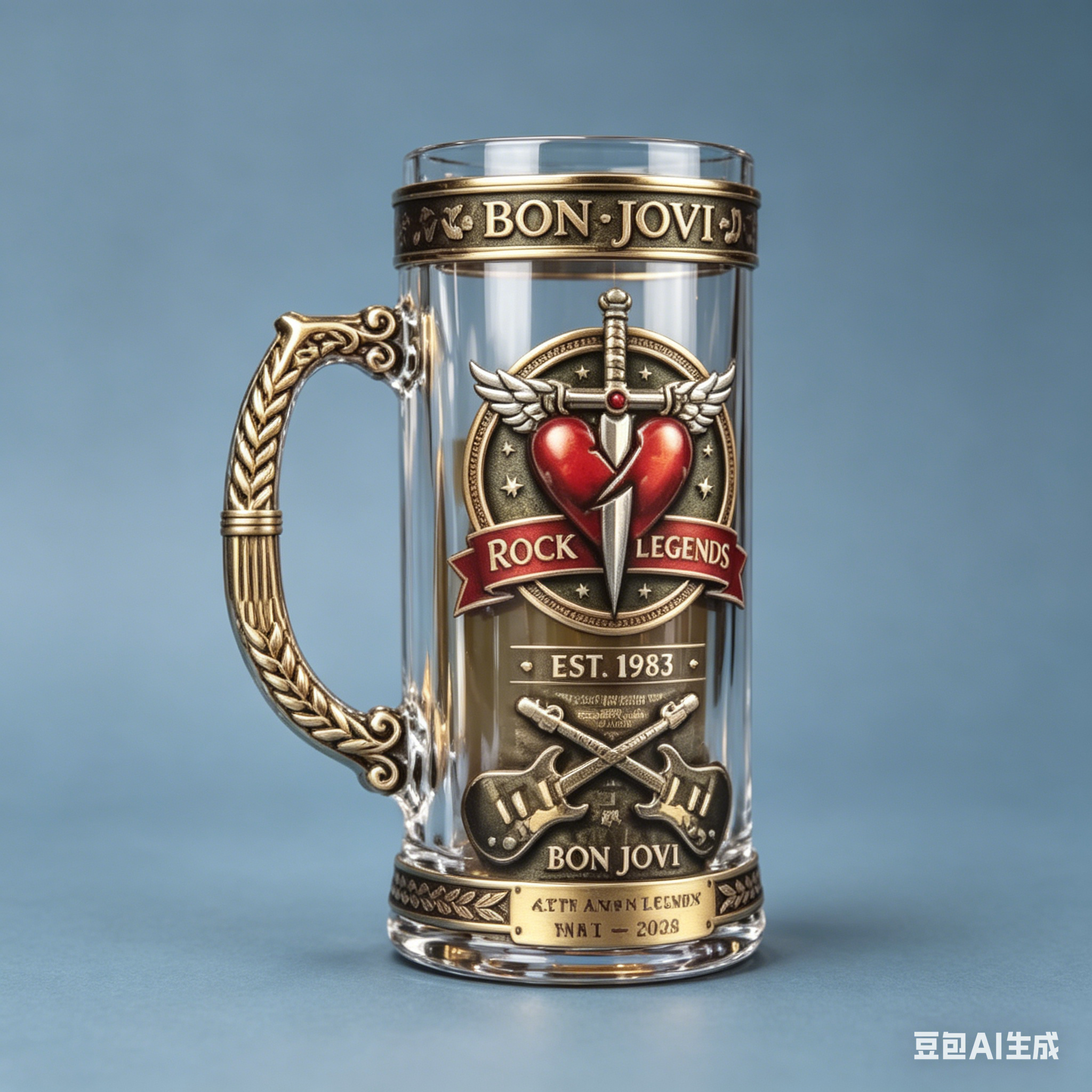 Bon Jovi 1983-2026 Rock Legend - Vintage Collectible Glass incelemesi ve fiyatı