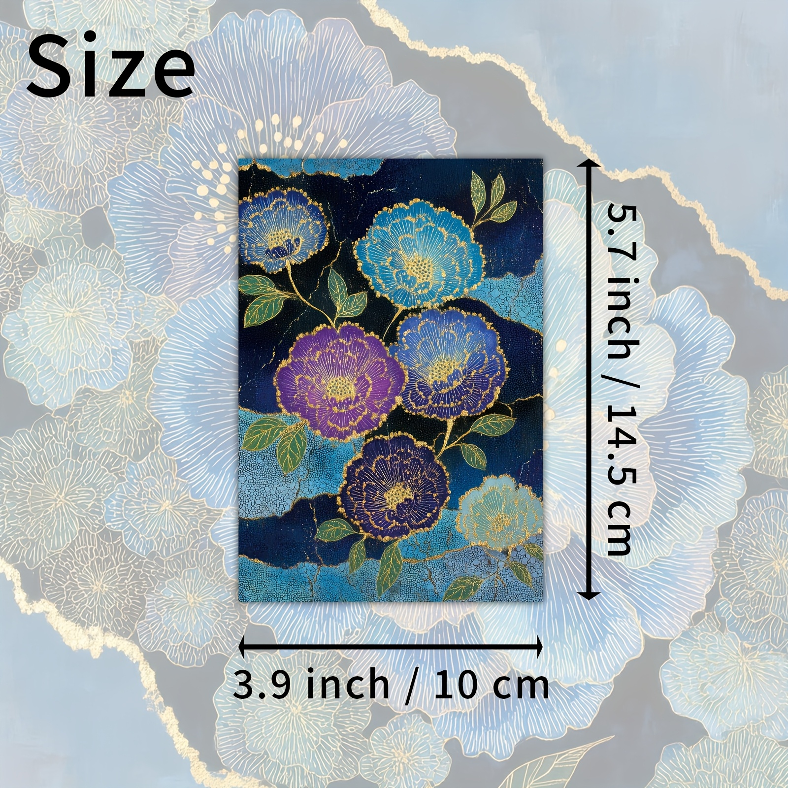 20PCS Vintage Blue-green Flora - Vintage Collectible Glass incelemesi ve fiyatı
