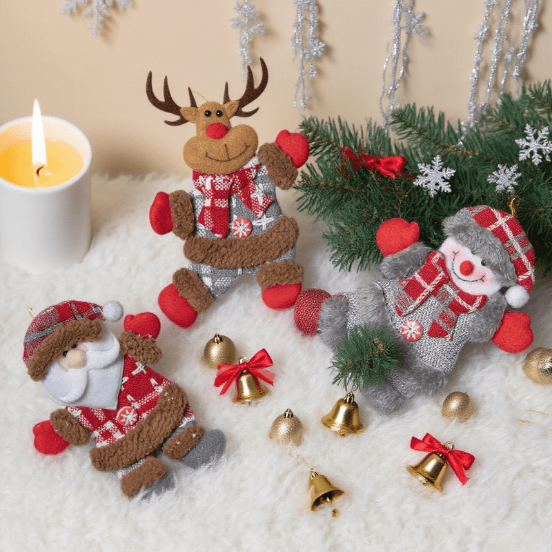 3-Piece Set of Randomly Styled - Vintage Collectible Santa incelemesi ve fiyatı