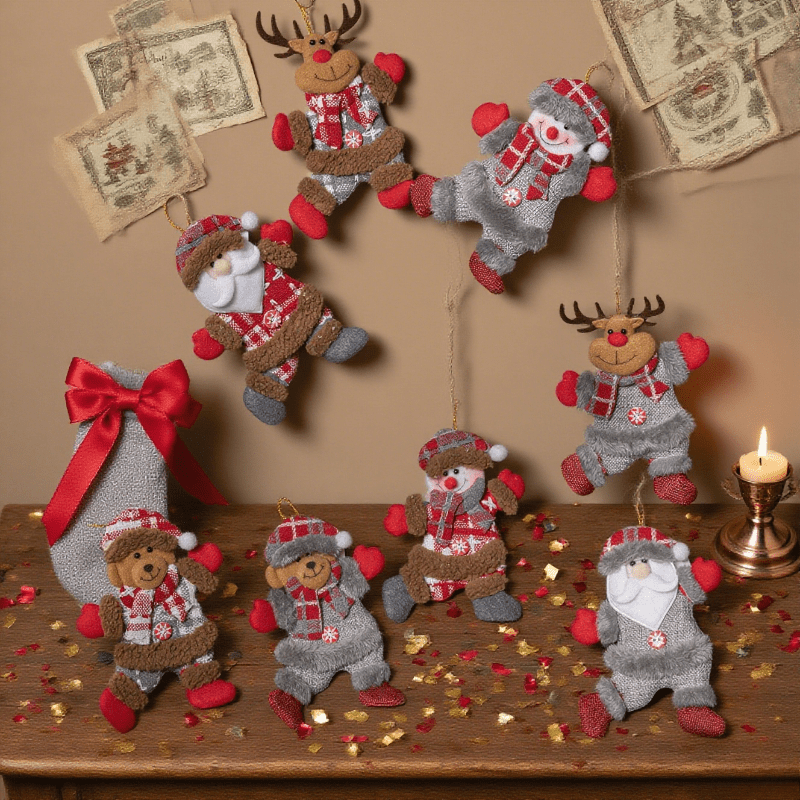 3-Piece Set of Randomly Styled - Vintage Collectible Santa incelemesi ve fiyatı