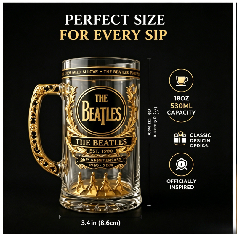 The  Beatles 66th Anniversary  - Vintage Collectible Glass incelemesi ve fiyatı