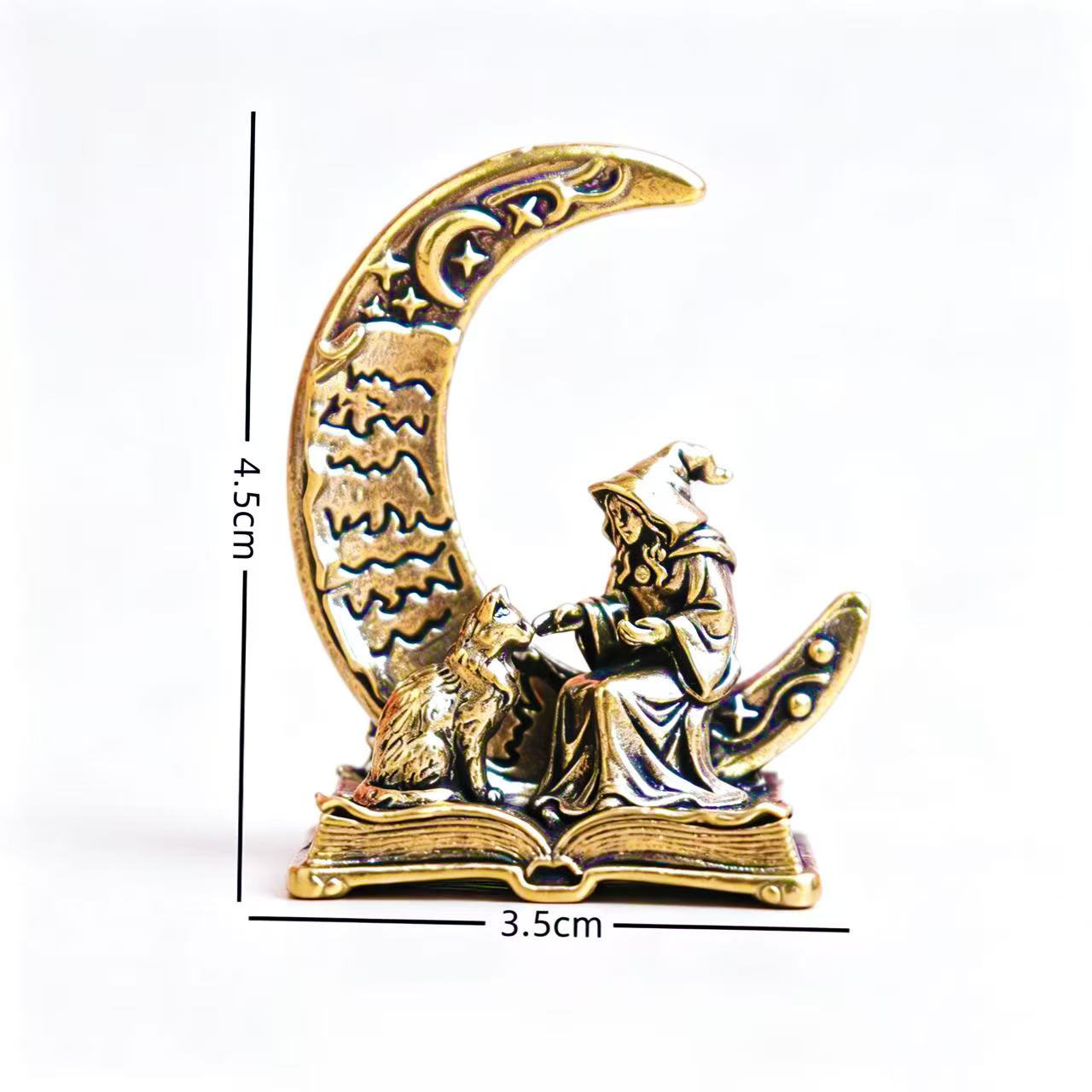 Brass Moon Witch Decoration St - Vintage Collectible Ornaments incelemesi ve fiyatı