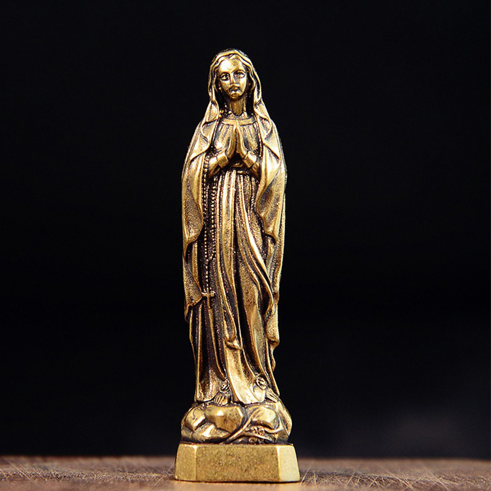 Brass Virgin Mary Figurines Po - Vintage Collectible Ornaments incelemesi ve fiyatı