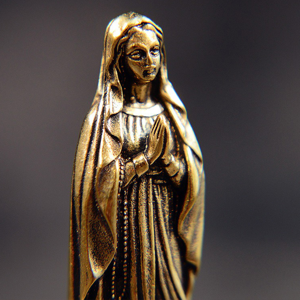 Brass Virgin Mary Figurines Po - Vintage Collectible Ornaments incelemesi ve fiyatı