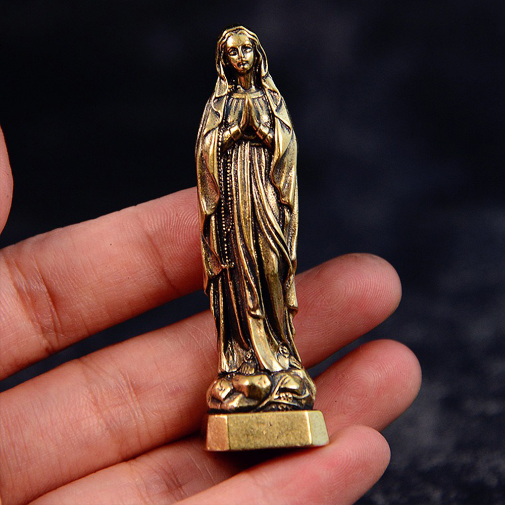Brass Virgin Mary Figurines Po - Vintage Collectible Ornaments incelemesi ve fiyatı