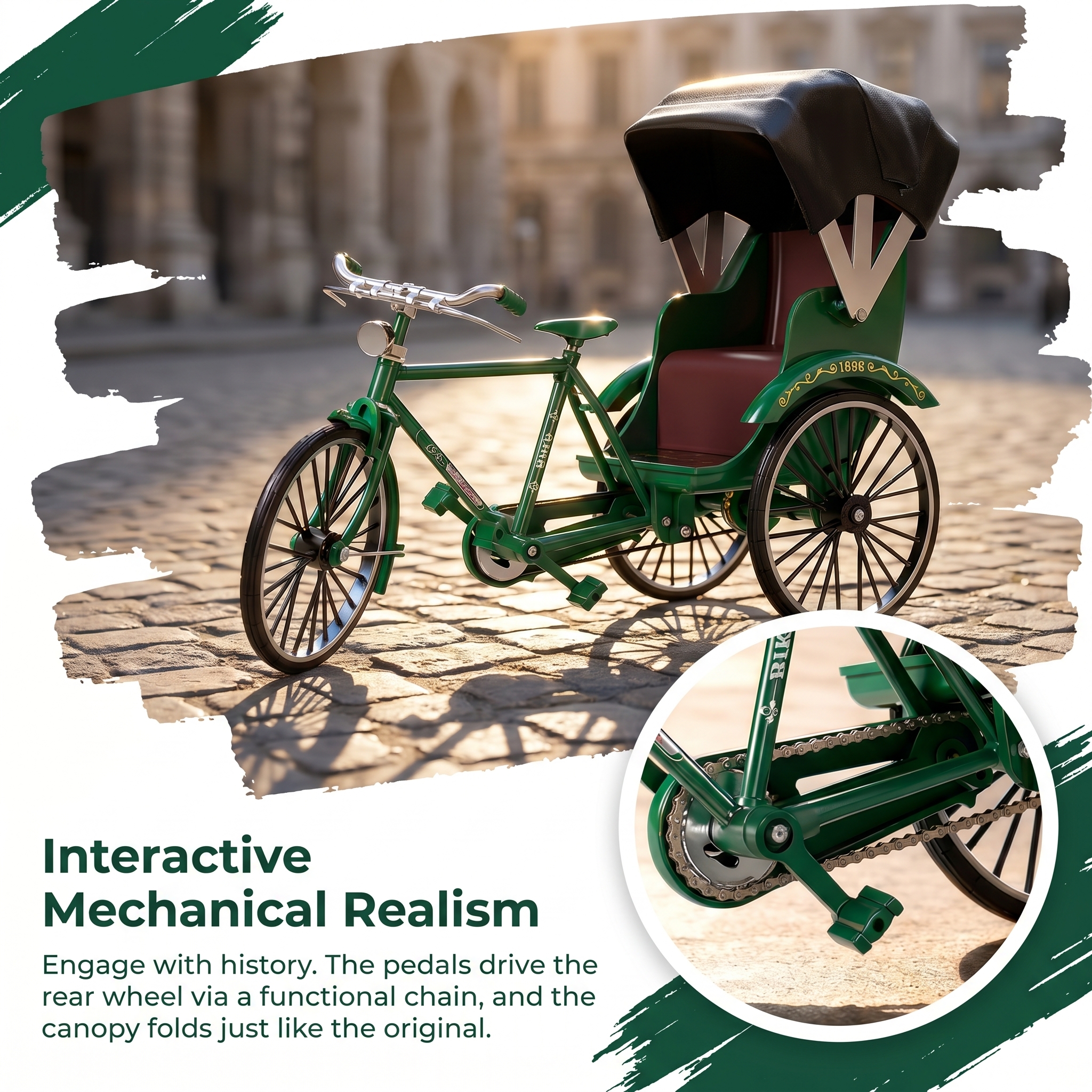 1:10 Alloy Vintage Rickshaw As - Vintage And Collectible Toys incelemesi ve fiyatı