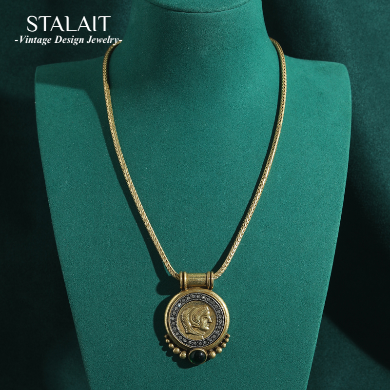 Head Ancient Coin Pendant Chok - Vintage Collectible Coins incelemesi ve fiyatı
