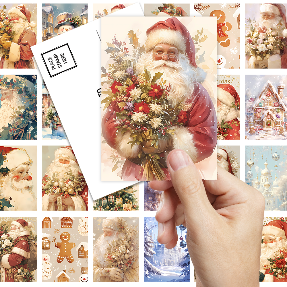 32pcs, vintage Christmas postc - Vintage Collectible Santa incelemesi ve fiyatı