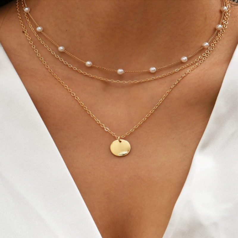 Vintage Necklace Gold Color Ch - Vintage Collectible Coins incelemesi ve fiyatı