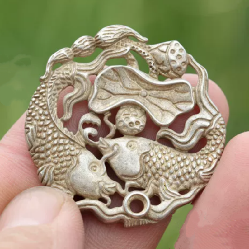 Vintage White Copper Miao Silv - Vintage Collectible Ornaments incelemesi ve fiyatı