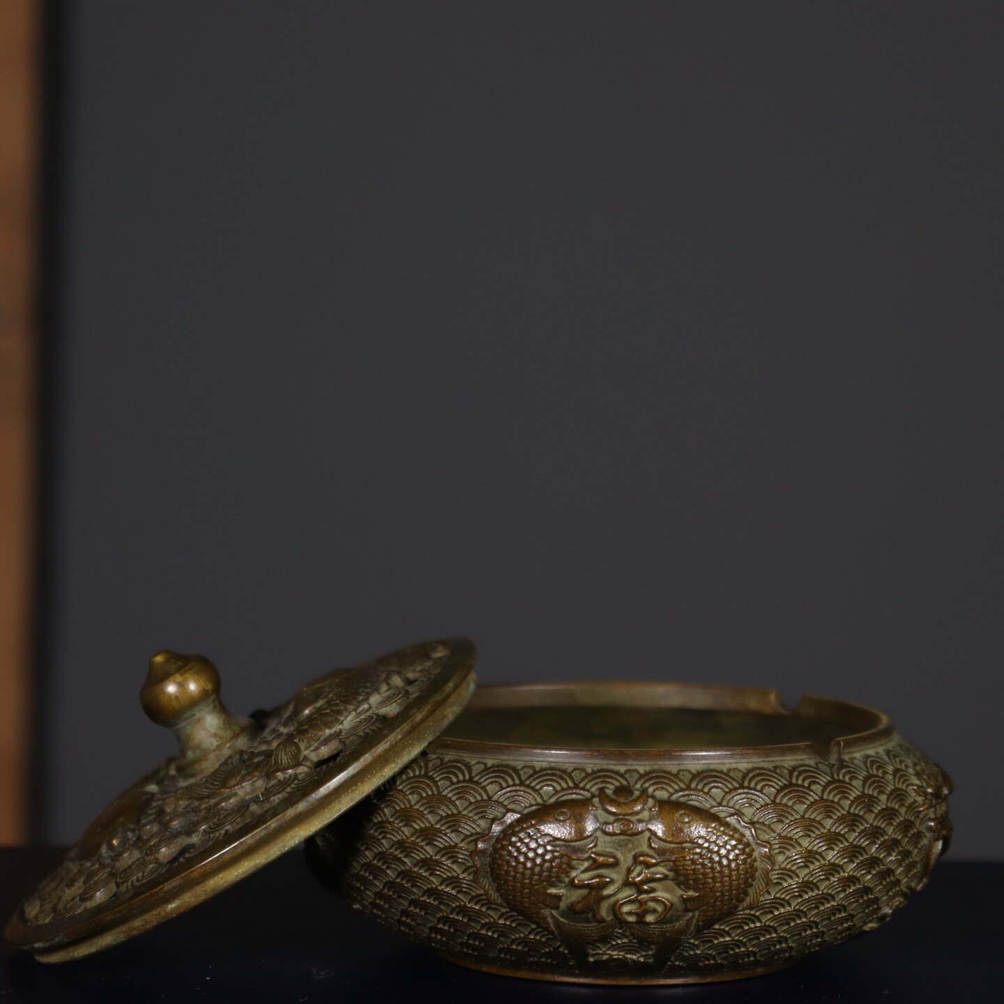 Antique Pure Copper Double Fis - Vintage Collectible Ashtrays incelemesi ve fiyatı