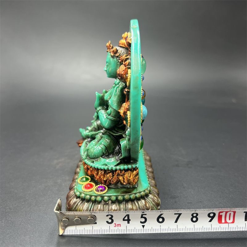 Tibetan Vintage Green Tara Sta - Vintage Collectible Ornaments incelemesi ve fiyatı