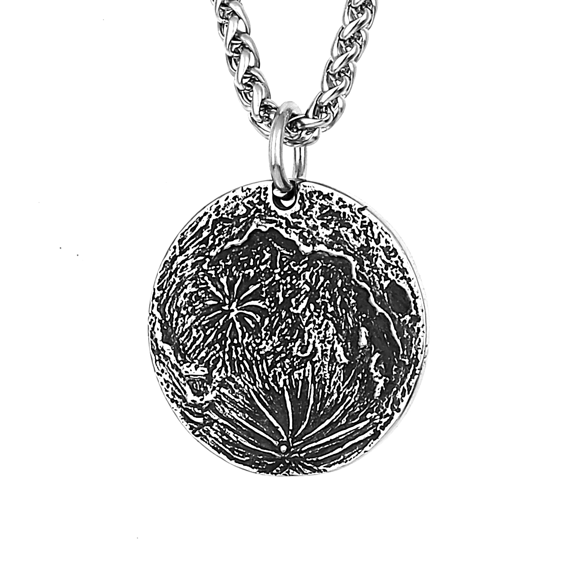 Retro Moon Surface Coin Pendan - Vintage Collectible Coins incelemesi ve fiyatı