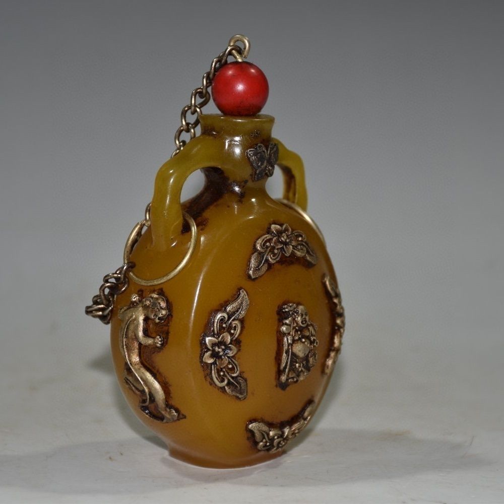 Vintage Collectible Carved Amb - Vintage Collectible Bottles incelemesi ve fiyatı