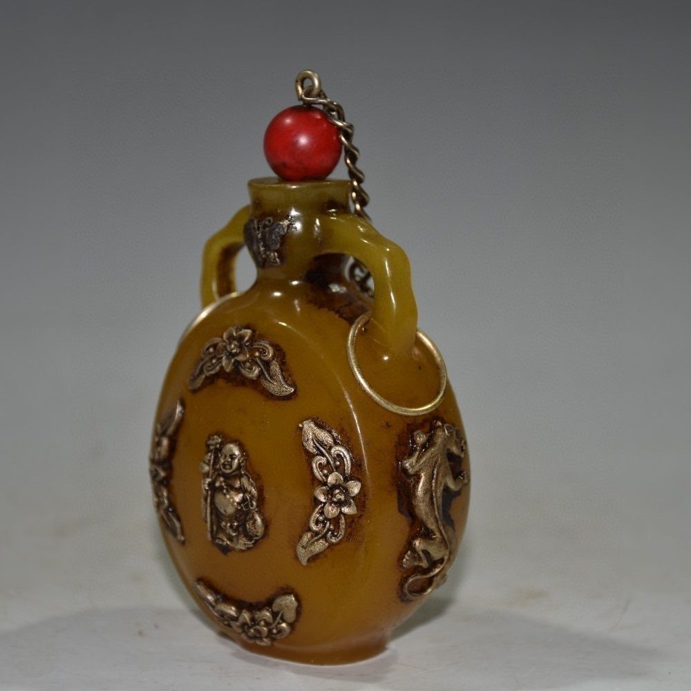 Vintage Collectible Carved Amb - Vintage Collectible Bottles incelemesi ve fiyatı