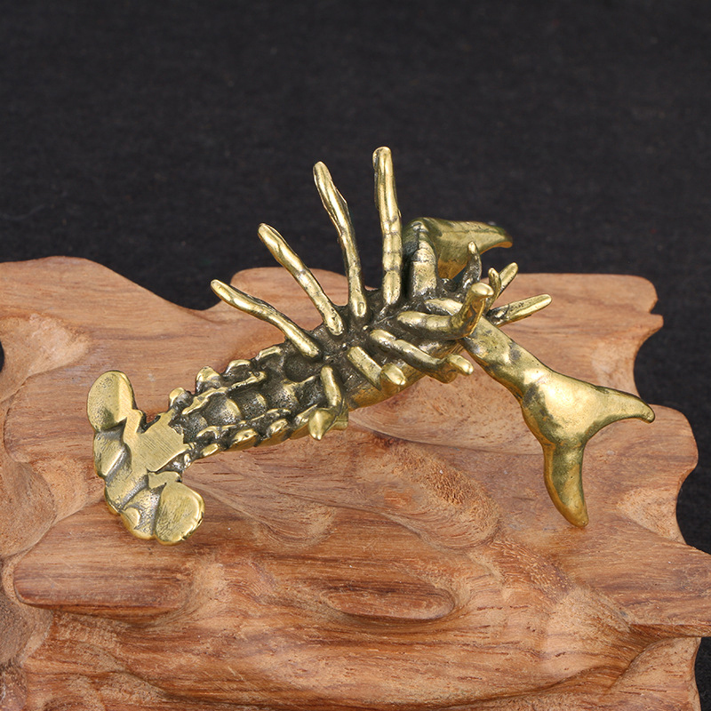 【F】Solid Brass Crayfish Orname - Vintage Collectible Ornaments incelemesi ve fiyatı