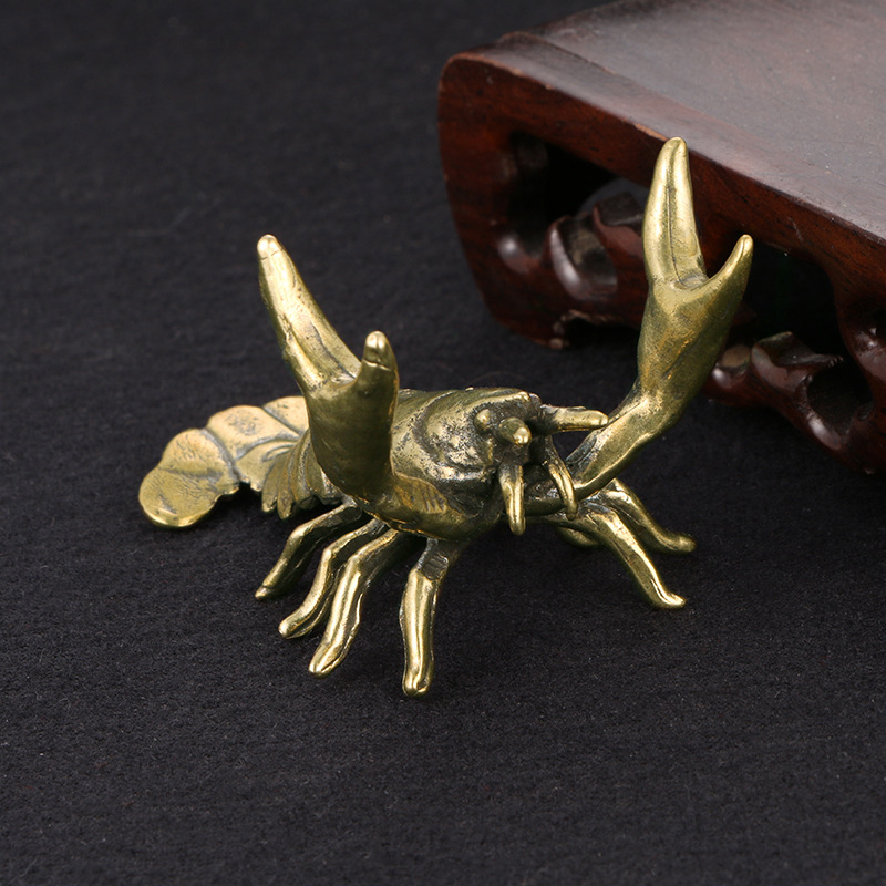 【F】Solid Brass Crayfish Orname - Vintage Collectible Ornaments incelemesi ve fiyatı