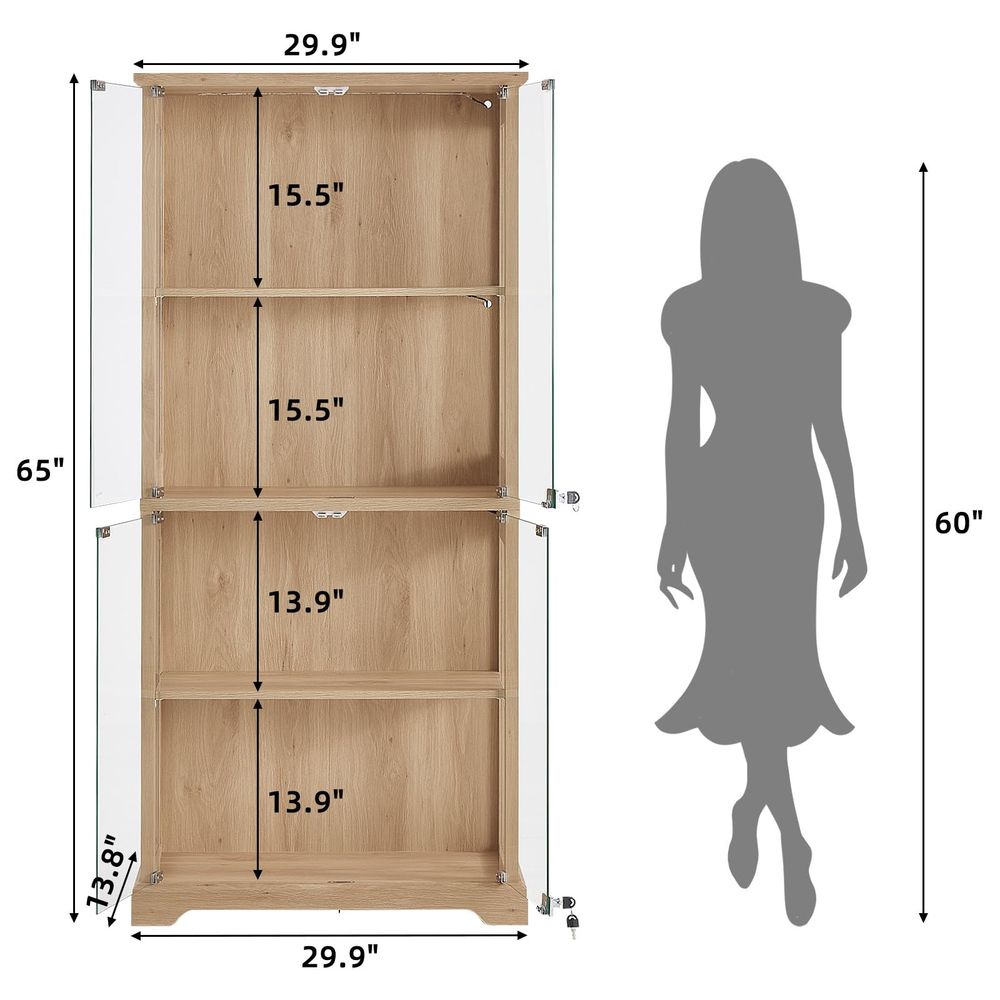 Farmhouse Glass Display Cabine - Collectible & Vintage Dolls For Halloween incelemesi ve fiyatı