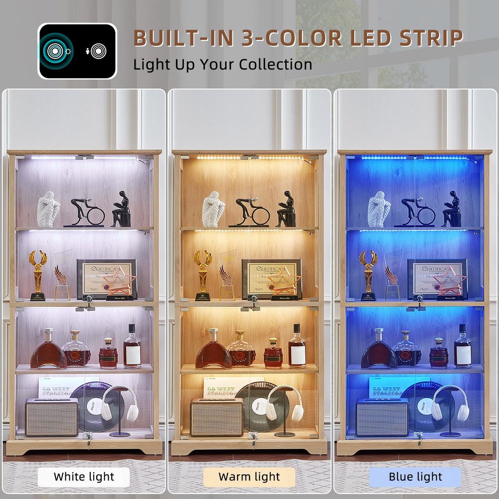 Farmhouse Glass Display Cabine - Collectible & Vintage Dolls For Halloween incelemesi ve fiyatı