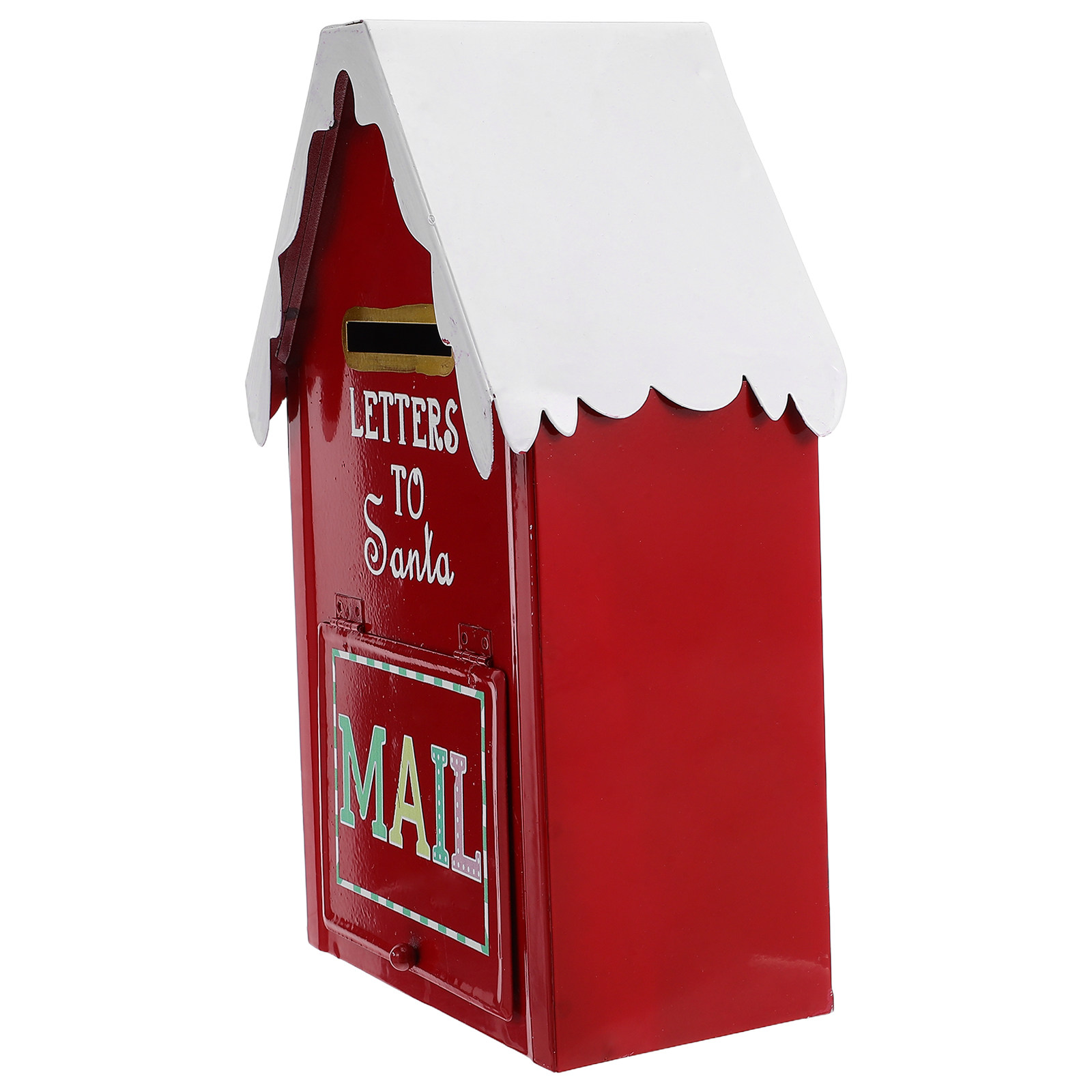 Red Metal Christmas Mailbox Sa - Vintage Collectible Santa incelemesi ve fiyatı