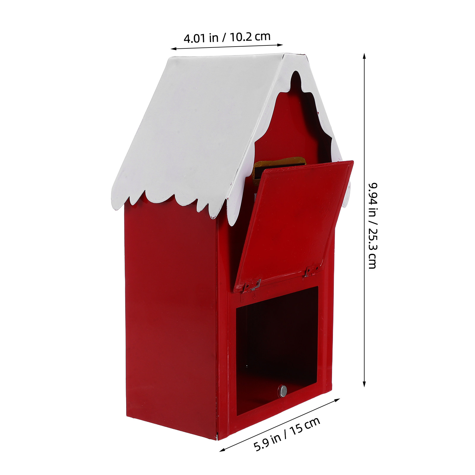 Red Metal Christmas Mailbox Sa - Vintage Collectible Santa incelemesi ve fiyatı