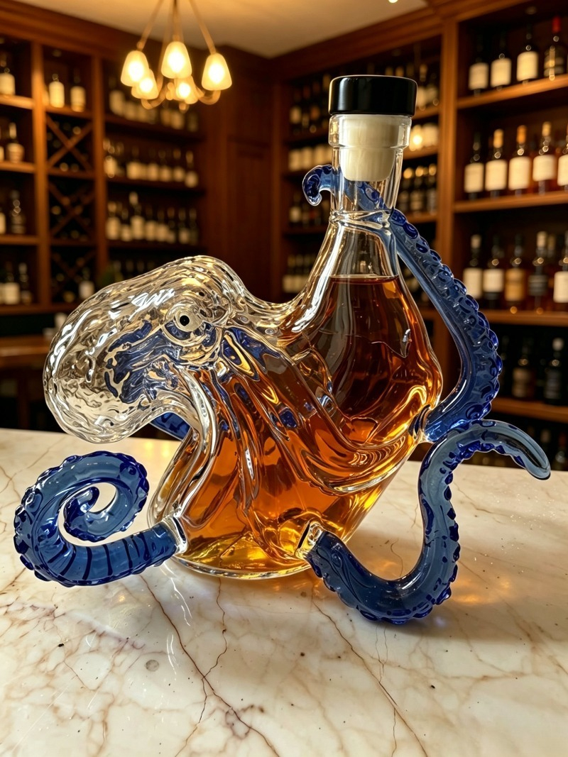 Decanter, Sea Monster, Octopus - Vintage Collectible Bottles incelemesi ve fiyatı