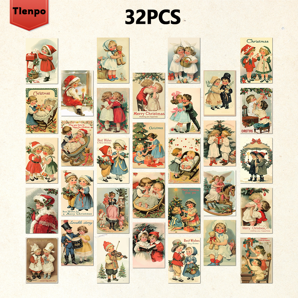 32pcs, vintage Christmas postc - Vintage Collectible Santa incelemesi ve fiyatı