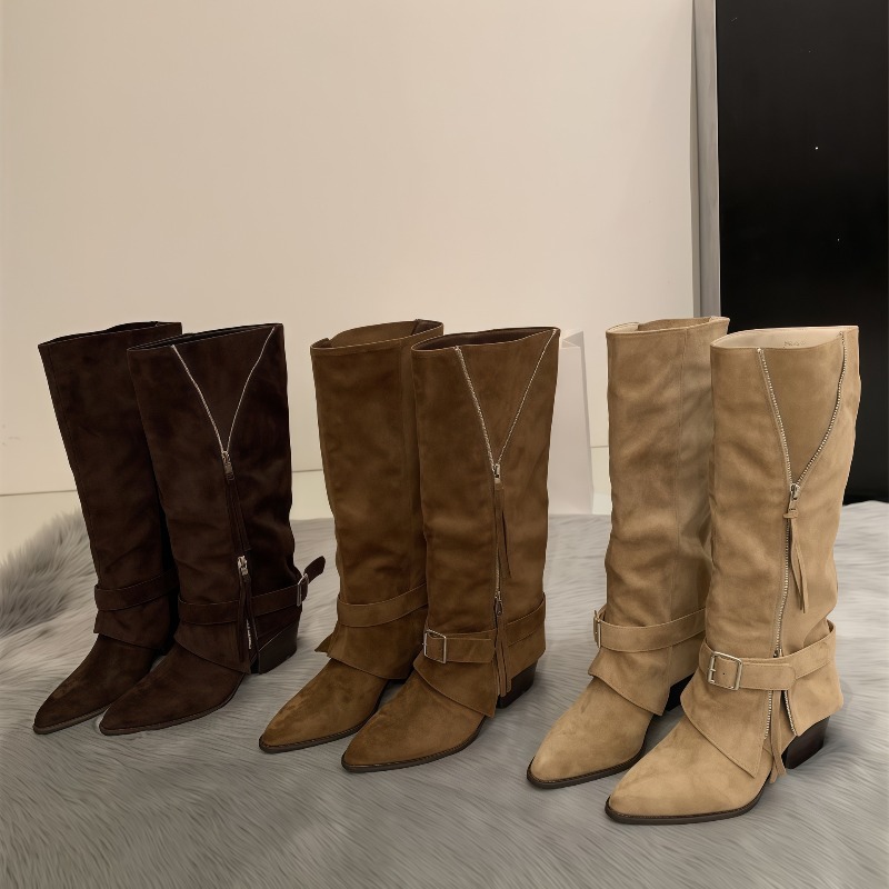 Women's Boots Vintage Suede Le - Vintage Zipper incelemesi ve fiyatı