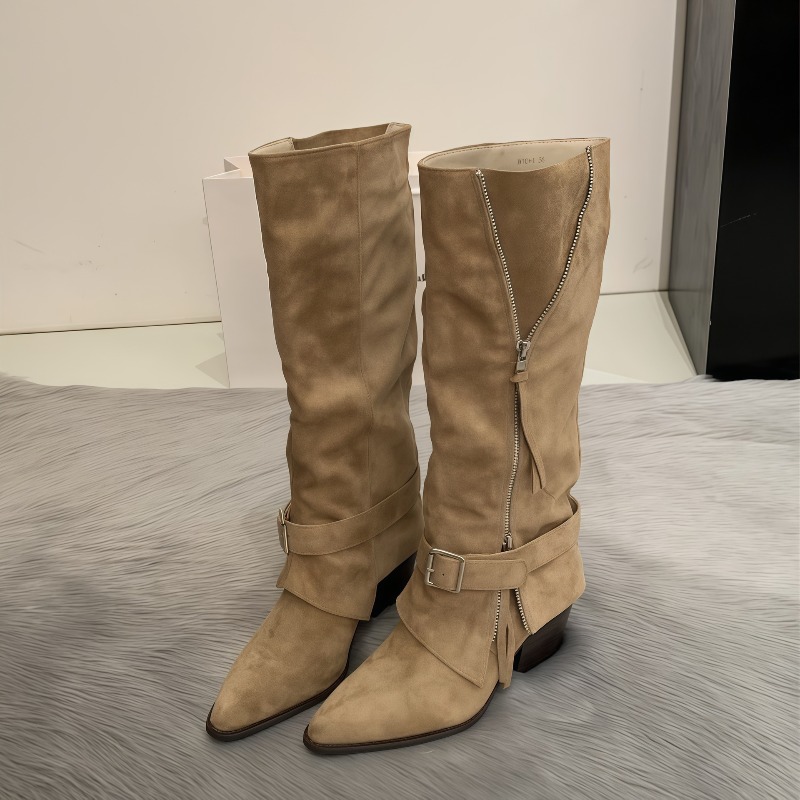 Women's Boots Vintage Suede Le - Vintage Zipper incelemesi ve fiyatı