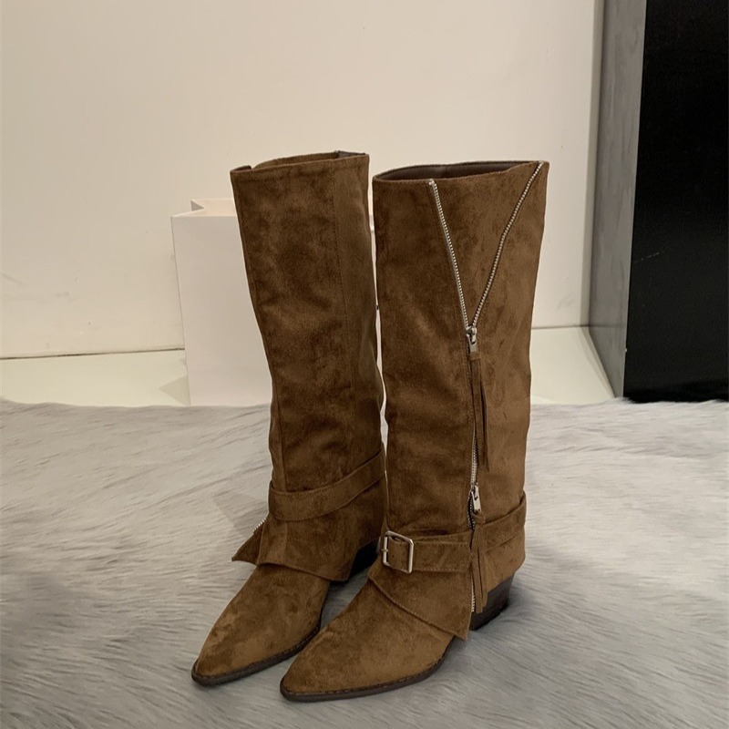 Women's Boots Vintage Suede Le - Vintage Zipper incelemesi ve fiyatı